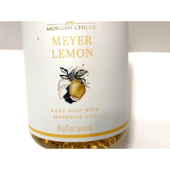 Morgan Child's LEMON MEYER Hand Soap 16.9 fl oz Pump Witch Hazel Essential Oils - Picture 2 of 7